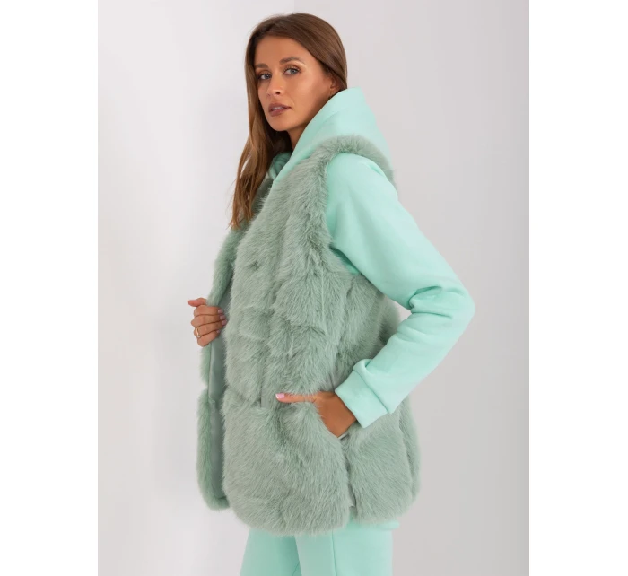 Kamizelka AT KZ model 18975383 pistacjowy - FPrice Kamizelka AT KZ model 18975383 pistacjowy - FPrice