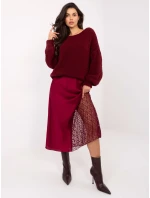 Spódnica MI SD model 21736729 bordowy - FPrice