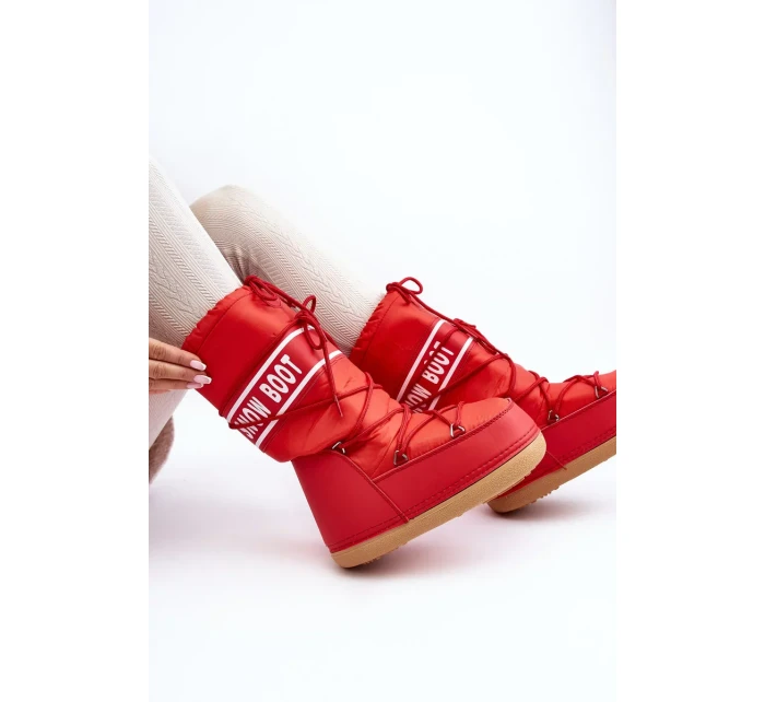 Dámské červené vysoké boty do sněhu Venila Dámské červené vysoké boty do sněhu Venila