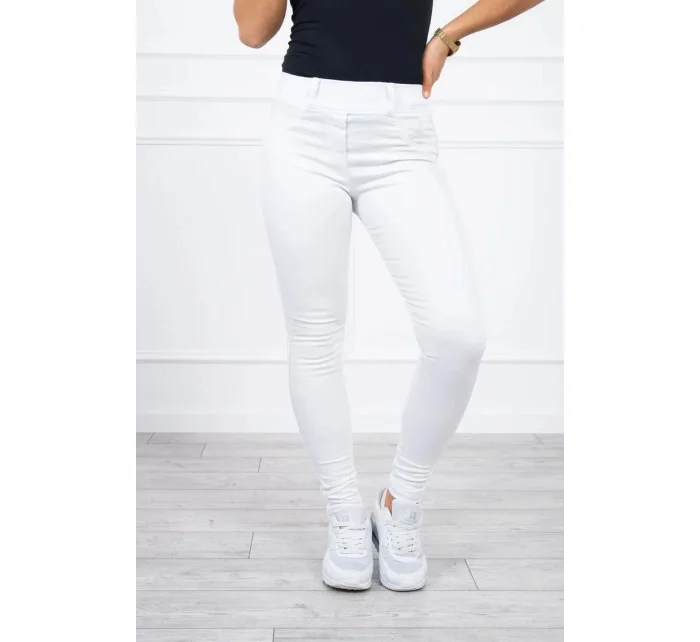 Dámské džínové kalhoty 2222-1 / 19981 Bílá - Kesi