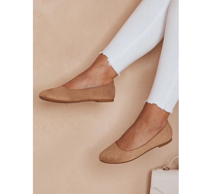 Dámské semišové baleríny ZY0672 hnědé - Seastar Dámské semišové baleríny ZY0672 hnědé - Seastar