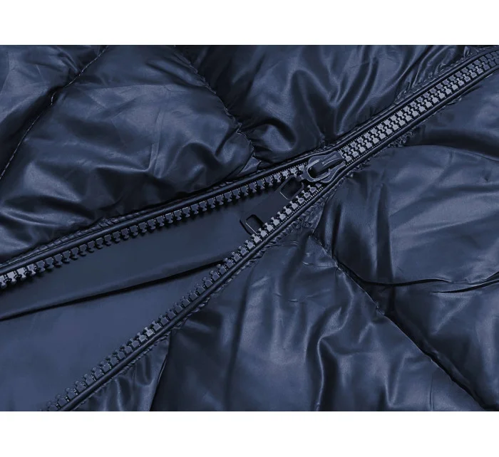 Tmavě modrá dámská bunda pro přechodné období (YP-22081-2)