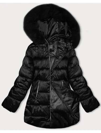 Černá dámská bunda ve tvaru model 21247495 - S'WEST Černá dámská bunda ve tvaru model 21247495 - S'WEST