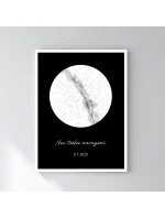 Personalizovaný plakát v rámu - 30x40 - hvězdná mapa