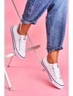 Dámské Klasické Tenisky Bílé S červeným model 21527834 - Boto Dámské Klasické Tenisky Bílé S červeným model 21527834 - Boto