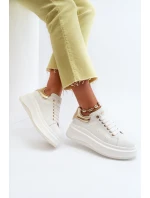 Dámské kožené tenisky GOE NN2N4031 Bílé