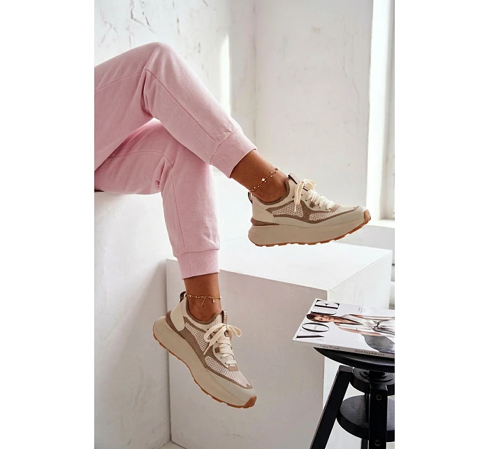 Dámské Sportovní Boty Big Star TT274571 HI-POLY SYSTEM Béžové Dámské Sportovní Boty Big Star TT274571 HI-POLY SYSTEM Béžové