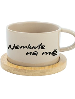 NEMLUVTE NA MĚ - krémový hrníček makronka 200 ml