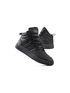 Pánské sportovní kotníkové boty Hoops 3.0 Mid Wtr GW6421 Černá - Adidas