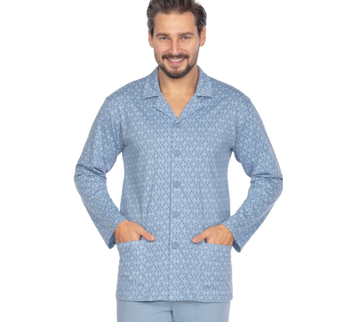 Pánské rozepínací pyžamo Regina 463 dł/r M-XL L24