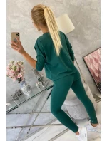 Sada s potiskem Queen tmavě zelená Sada s potiskem Queen tmavě zelená