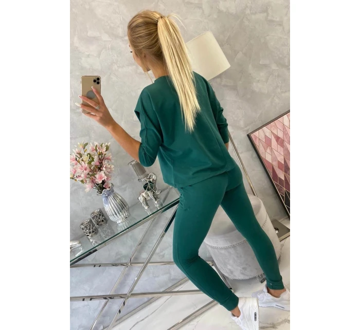 Sada s potiskem Queen tmavě zelená Sada s potiskem Queen tmavě zelená