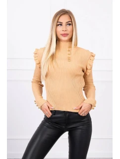 halenka s knoflíky béžová model 21753018 - K-Fashion