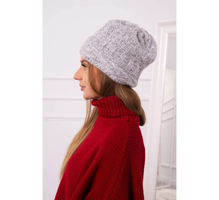 Fleecová čepice Edyta K298 šedá Fleecová čepice Edyta K298 šedá
