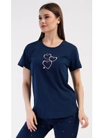 Dámské domácí šaty s tříčtvrtečním rukávem Lekníny