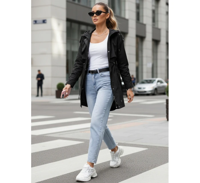 Dámská přechodná bunda parka BRENS černá FashionStreet TY4230