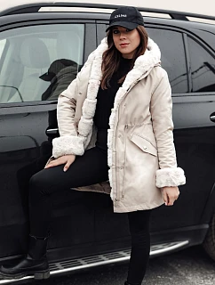 Dámská zimní bunda ARCTIC beige FashionStreet TY4767