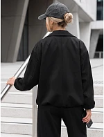 Krótka kurtka damska przejściowa bez czarna model 22350772 - FashionStreet Krótka kurtka damska przejściowa bez czarna model 22350772 - FashionStreet