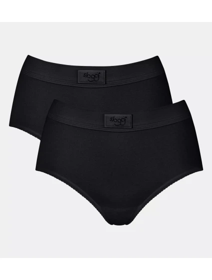 sloggi Double Comfort Maxi 2P - BLACK - SLOGGI BLACK - SLOGGI