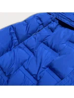 Dlouhá dámská vesta v chrpové barvě s páskem (JIN217) Dlouhá dámská vesta v chrpové barvě s páskem (JIN217)