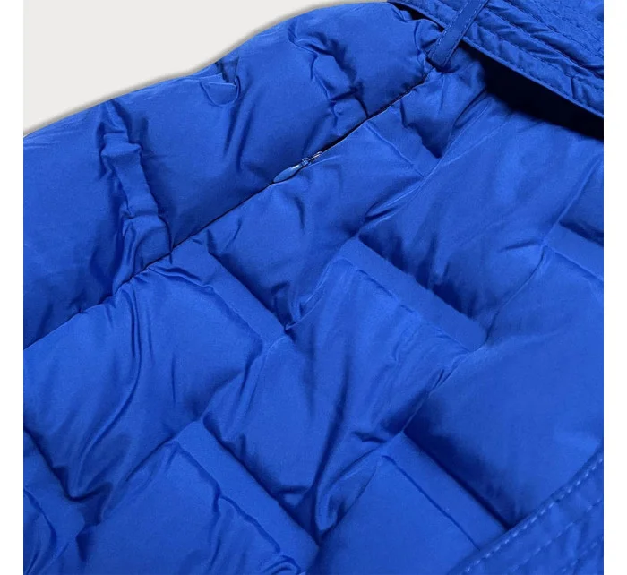 Dlouhá dámská vesta v chrpové barvě s páskem (JIN217) Dlouhá dámská vesta v chrpové barvě s páskem (JIN217)