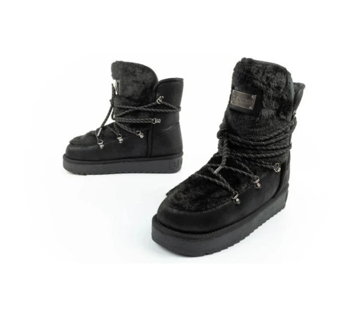 dámské sněhové boty zimní módní model 21395262 zateplené černé dámské - D.Franklin