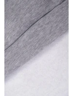 Mikina s kapucí a nášivkami šedá