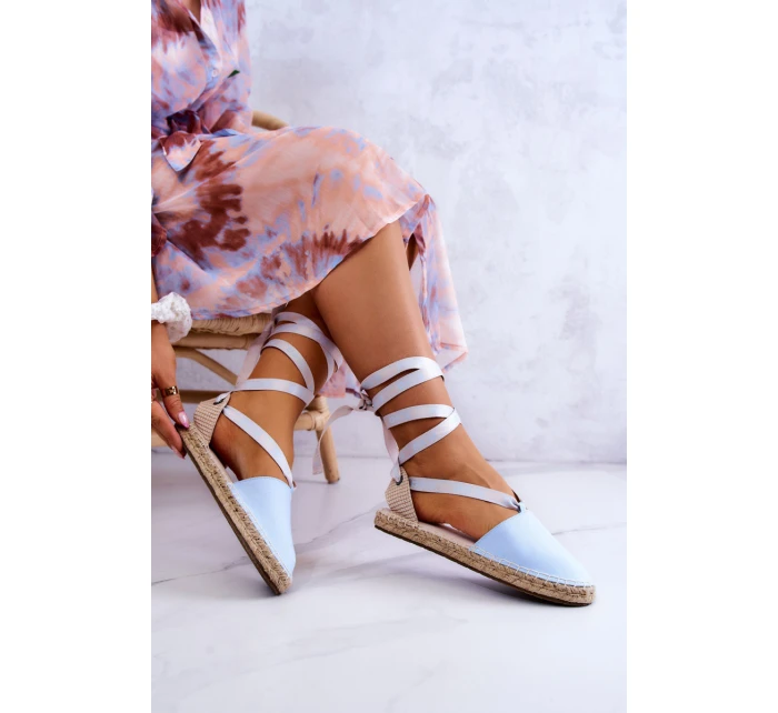 Dámské vázané espadrilky Big Star model 21577568 Modré - Big Star Shoes Dámské vázané espadrilky Big Star model 21577568 Modré - Big Star Shoes