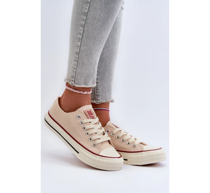 Nízké dámské tenisky Big Star NN274272 béžové Nízké dámské tenisky Big Star NN274272 béžové