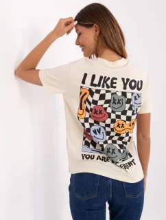 Tričko model 20941886 světle béžové - FPrice