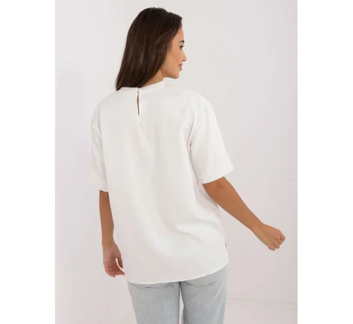 Bluzka LK BZ ecru model 20470283 - FPrice Bluzka LK BZ ecru model 20470283 - FPrice