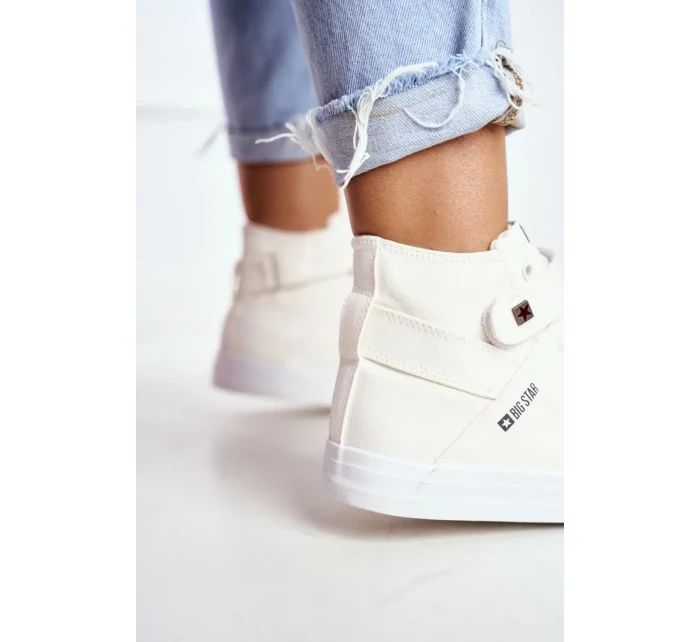 Dámské vysoké tenisky Big Star - bílé Dámské vysoké tenisky Big Star - bílé