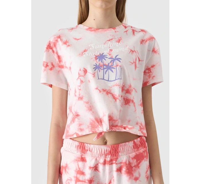 Dívčí tričko s potiskem 4F - multibarevné