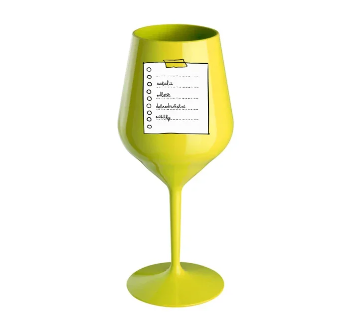 Personalizovaná nerozbitná sklenice 470 ml - TO DO LIST 