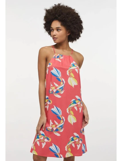Dámské letní šaty model 22002839 lososová - Kesi