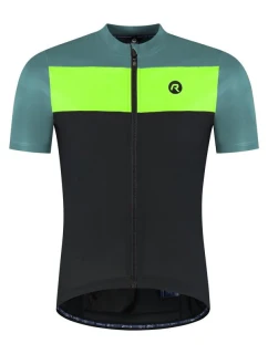 Rogelli CORE BLOCK dres černá-tur-žlutá 4XL