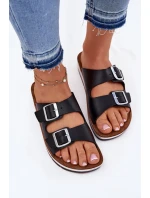 Dámské Sandały S Přezkami model 21697994 Černé - Inblu Dámské Sandały S Přezkami model 21697994 Černé - Inblu