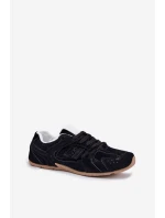 Dámské Sportovní Boty Z Eko Semiše Černé model 21701308 - Boto Dámské Sportovní Boty Z Eko Semiše Černé model 21701308 - Boto