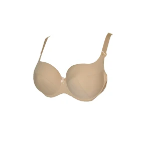 Hladká vyztužená dámská podprsenka full cup model 18838101 Nicole Light Béžová - Malinez