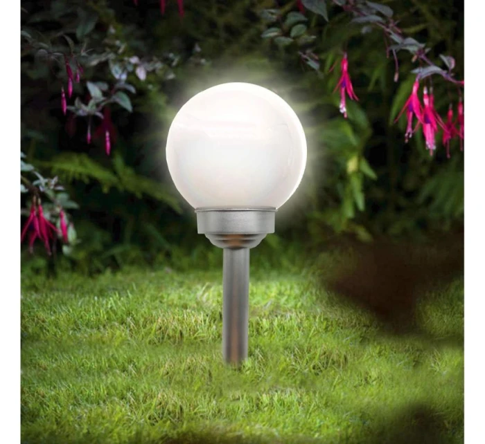 LAMPA SOLARNA KULA MLECZNA 15x44CM