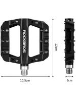 Pedály Rockbros na platformě pro jízdní kola černé