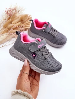 Dětské sportovní boty na zip šedé Brego