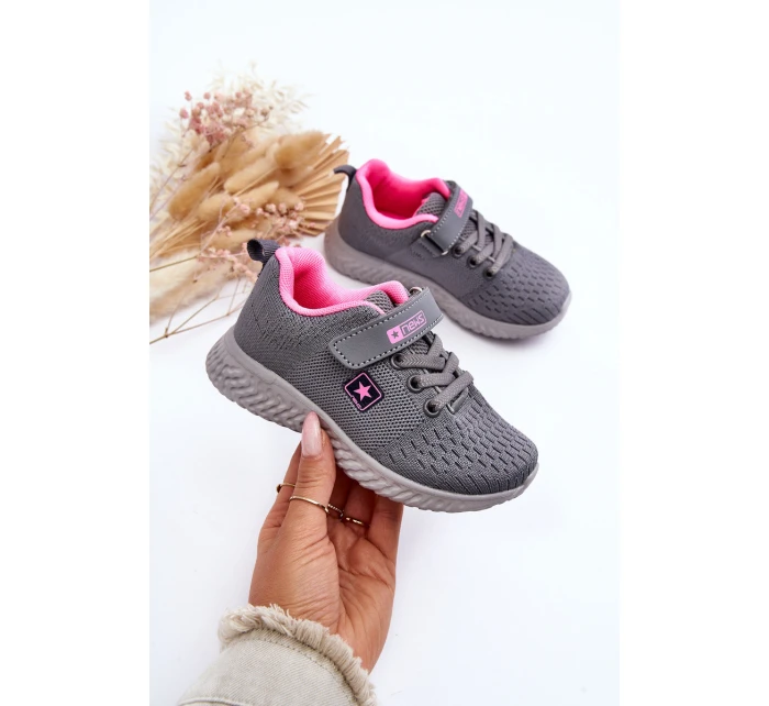 Dětské sportovní boty na zip šedé model 21625388 - EVENTO