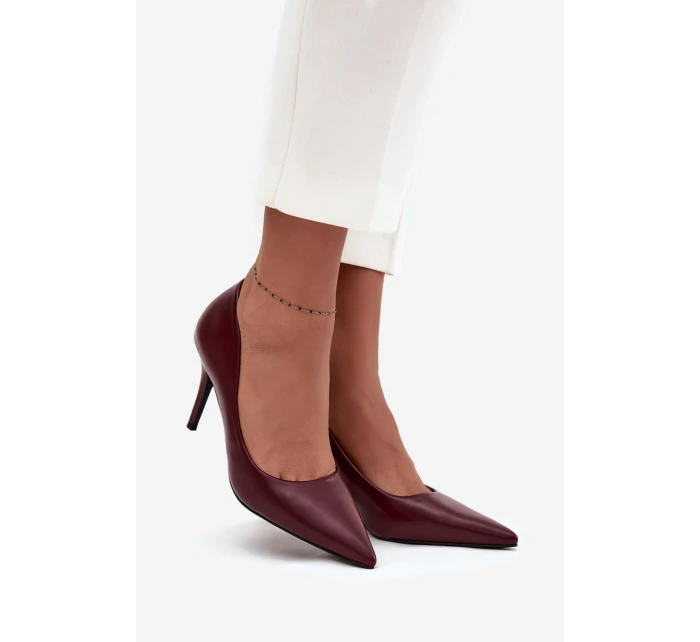 Dámské lodičky z eko kůže bordové Sivana Dámské lodičky z eko kůže bordové Sivana