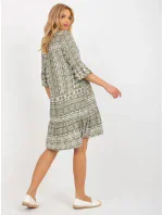 Šaty model 18372340 khaki - FPrice Šaty model 18372340 khaki - FPrice