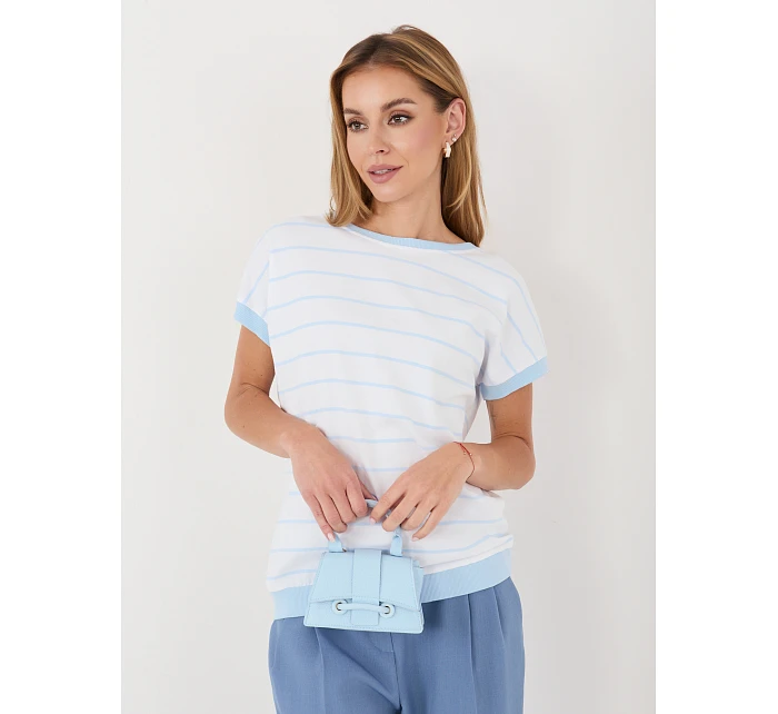 Bluzka RV BZ model 22102507 jasny niebieski - FPrice