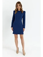 M755 Šaty s modelujícím prošíváním - tmavě modré