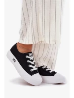 Dámské trampky na platformě LEE ISLA C WOMEN LOW – černé