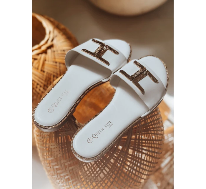 Dámské žabky GOLDISH white FashionStreet ZY0940