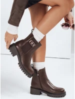 Dámské hnědé kozačky Dstreet model 21992326 - FashionStreet